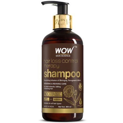 WOW Skin Science Hair loss control therapy shampoo - Reduces Hair Loss -Dht Blockers, 300 ml