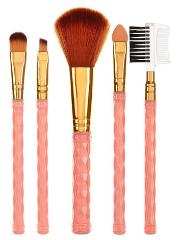 AY Professional Make Up Brush Set - Pack of 5, Color May Vary
