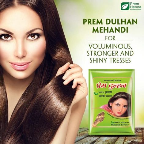 Buy Prem Dulhan Hair Henna Natural Henna Based Hair Color |Natural Brown|  -125 GRM Pack of 1 Online at Low Prices in India - Amazon.in