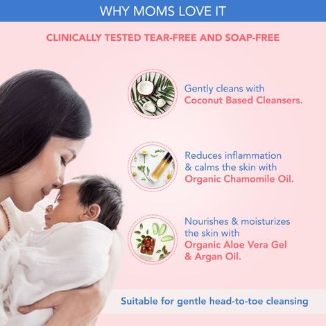 Buy The Moms Natural Baby Wash (200 ml) Online Purplle