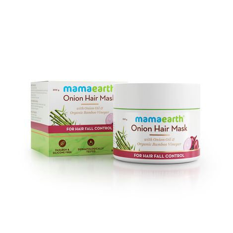 Mamaearth Onion Hair Mask Controls Hairfall And Boosts Hair Growth, With Onion & Organic Bamboo Vinegar (200 ml)