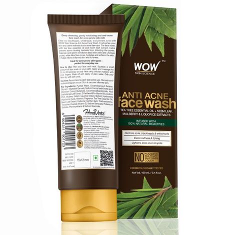 Wow acne face wash cheap