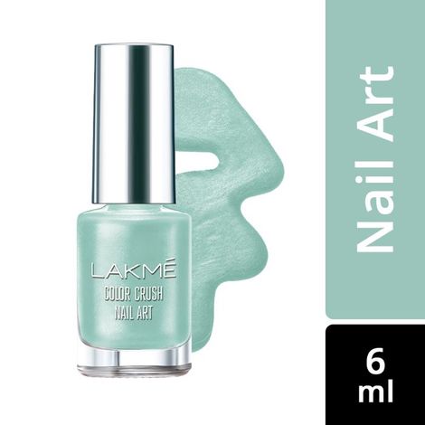 Lakme Color Crush Nail Art - Mint Blue M16 (6 ml)