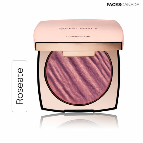 FACES CANADA Ultime Pro HD Lights Camera Blush - Roseate, 6g | 2-in-1 Blush & Highlighter | Flawless Airbrushed Glow | Lightweight & Long Lasting | Easy To Blend | Silky Smooth Texture