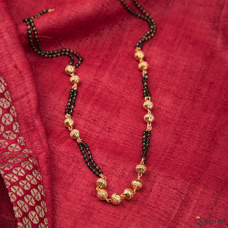 Gold ball mangalsutra deals