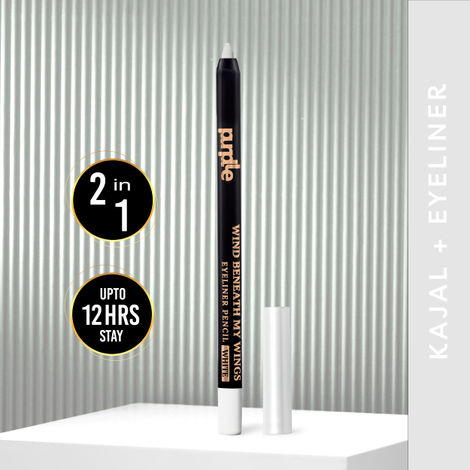 Purplle Eyeliner Pen, Wind Beneath My Wings - White | Long Lasting | Pigmented | Water Resistent | Smudge Proof | Transfer Proof | Easy Application (1.2 g)