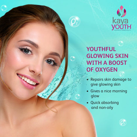 Kaya Youth Oxygen Boost Night Cream Overnight Skin Repair Reduces Dullness Dark Spots Youthful Glowing Skin Developed by Dermatologists 60 g