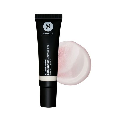 SUGAR Cosmetics Bling Leader Illuminating Moisturizer - 02 Pink Trippin - Cool pink with a pearl finish