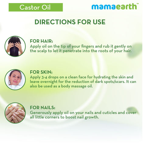 Buy Organic Natural Castor Oil for Hair, Nails, Cis and Eyebrows Online in  India - Etsy
