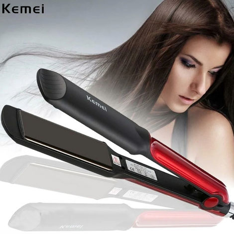 Buy Kemei Temperature Control Professional KM 531 Hair Straightener Red Online Purplle