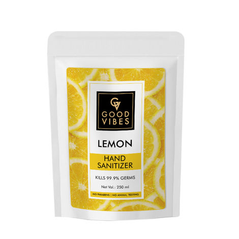 Buy Good Vibes 70% Alcohol Hand Sanitizer Lemon (250 ml) Online