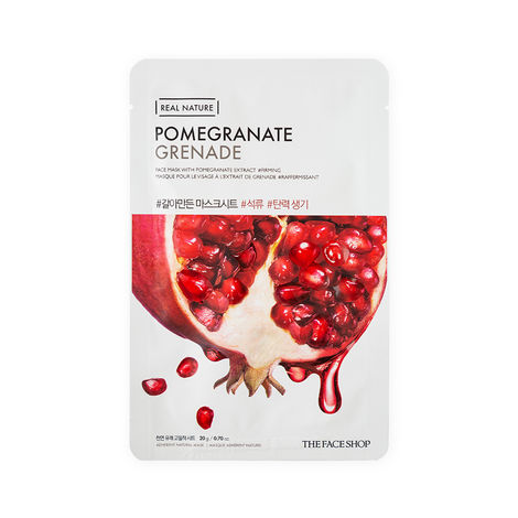 The Face Shop Real Nature Pomegranate Face Mask (Sheet Mask 20g)