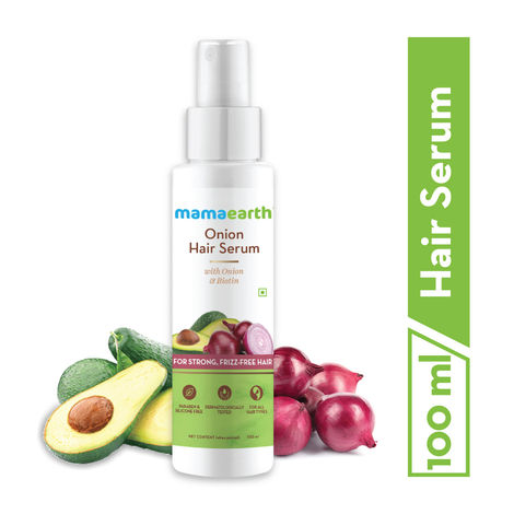 Mamaearth Onion Hair Serum For Strong, Frizz-Free Hair with Onion & Biotinfor Strong, (100 ml)