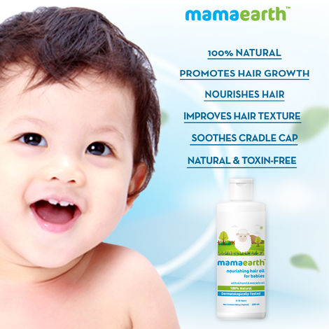 Buy Mamaearth Nourishing Baby Hair Oil with Almond Avocado Oil