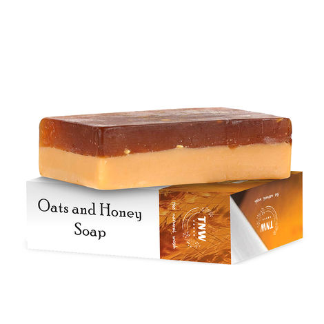 TNW - The Natural Wash Handmade Oats And Honey Moisturizing Soap For Dry - Combination Skin (100 g)