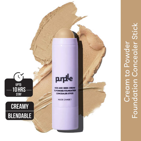 Purplle Foundation Stick - Cream to Powder - Nude Chase 1