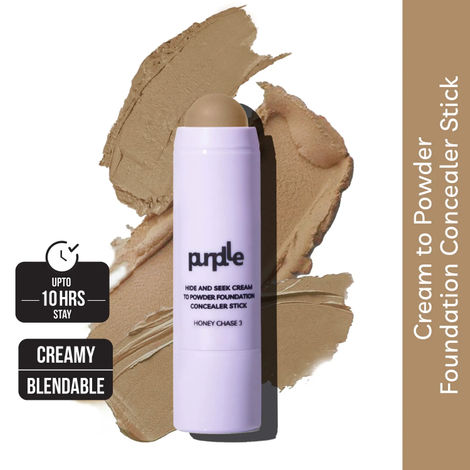 Purplle Foundation Stick - Cream to Powder - Honey Chase 3