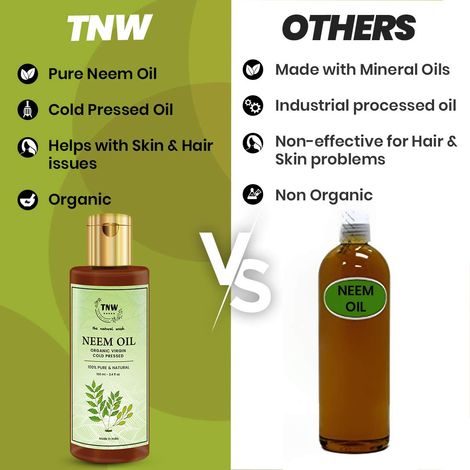 Buy TNW The Natural Wash Pure Cold Pressed Neem Oil for Skin and