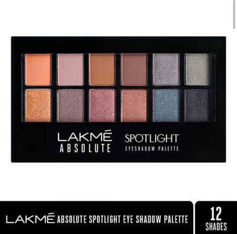 Lakme Absolute Spotlight Eye Shadow Palette, Smokin Glam (12 g)