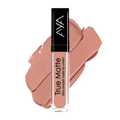 AYA True Matte Liquid Lipstick, Ultra Smooth Matte Lip Cream, 03 Brown Nude, 6ml