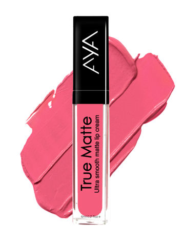 AYA True Matte Liquid Lipstick, Ultra Smooth Matte Lip Cream, 05 Pink, 6ml