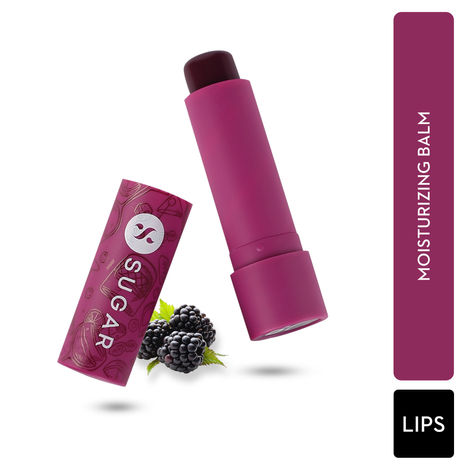 SUGAR Cosmetics - Tipsy Lips - Moisturizing Balm - 07 Bramble - 4.5 gms - Lip Moisturizer for Dry and Chapped Lips, Enriched with Shea Butter and Jojoba Oil