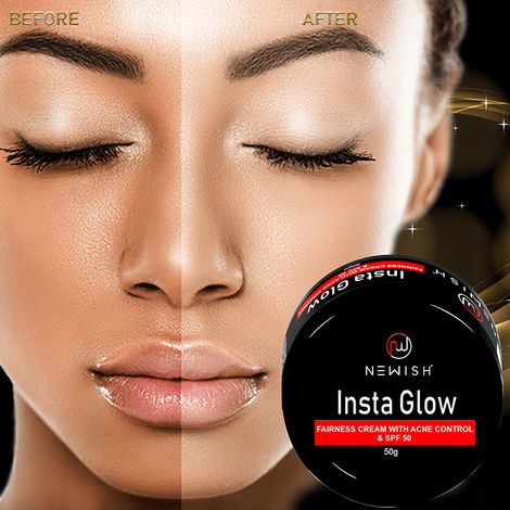 Newish Skin Whitening Cream for Men Insta Glow SPF 50 50 g