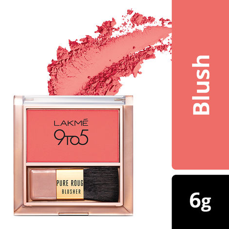 Lakme 9 To 5 Pure Rouge Blusher - Coral Punch ( 6 g)