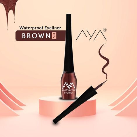 AYA Waterproof Eyeliner, Brown (5 ml)