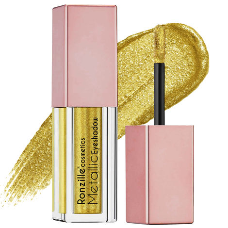 Ronzille Metallic Liquid Glitter Eyeshadow- Golden Goddess (3.5 ml)