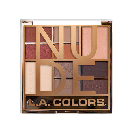 L.A. Colors 10 Color Eyeshadow Palette- Nude (16 g)