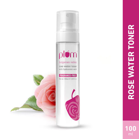 Plum Bulgarian Valley Rose Water Alcohol-Free Spray Toner With Hyaluronic Acid, Hydrates & Refreshes 100ml
