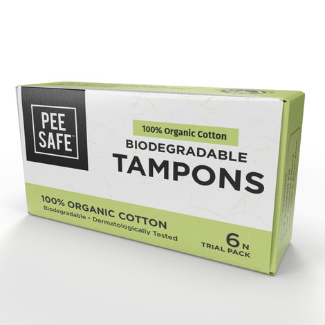 Pee Safe BIODEGRADABLE TAMPONS - TRIAL PACK