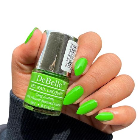 DeBelle Gel Nail Lacquer Creme Matcha Cookie - Parrot Green, Creme, (8 ml)
