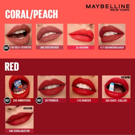 Maybelline Color Sensational Lippenstift – 435 Magnetic Coral, Intensive Farbe & Langanhaltender Komfort