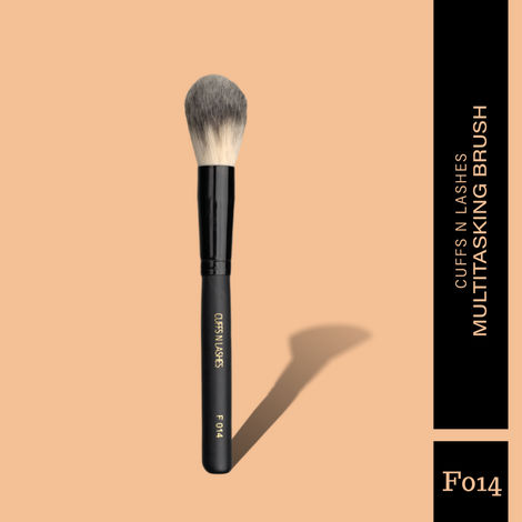 Cuffs N Lashes Makeup Brushes, F014 Powder Brush | Blush Brush, Multitasking Brush