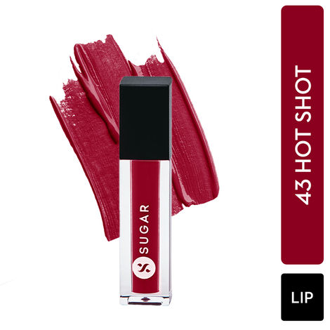 SUGAR Cosmetics Smudge Me Not Liquid Mini Lipstick 43 Hot Shot