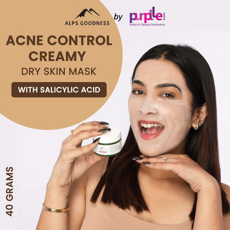 Alps Goodness Acne Control Face Mask for Dry Skin with Cinnamon, Salicylic Acid and Hyaluronic Acid (40 gm)|Salicylic Acid Mask| Hyaluronic Acid Mask