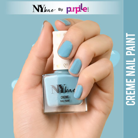 Nykaa Matte Nail Enamel - Blueberry Frosting (Shade No.16) (9 ml) -  Amazon.com