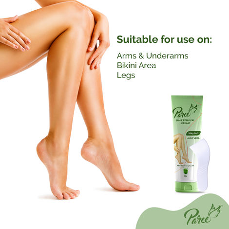Paree Hair Removal Cream for Women - 50g Silky Soft Smoothing Skin with  Natural Rose Extract at Rs 30/piece, Galway Hair Removal Cream in New  Delhi