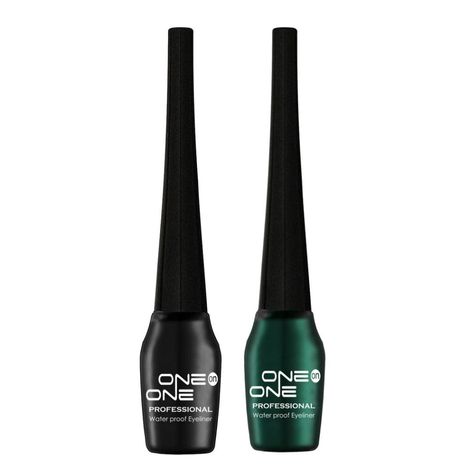 ONE on ONE Waterproof Eyeliner, Set of 2 (Black and Green)