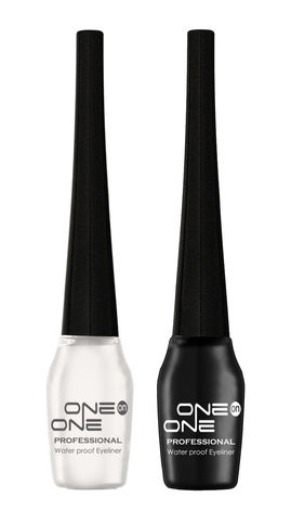 ONE on ONE Waterproof Eyeliner, Set of 2 (Black and White)