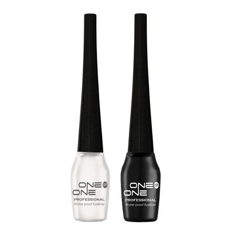 ONE on ONE Waterproof Eyeliner, Set of 2 (Black and White)