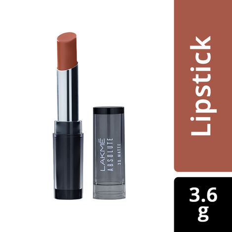 Lakme Absolute 3D Lipstick, British Brown (3.6 g)