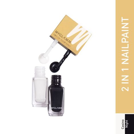 MyGlamm Two Of Your Kind Nail Enamel -Casino Night-2X5ml