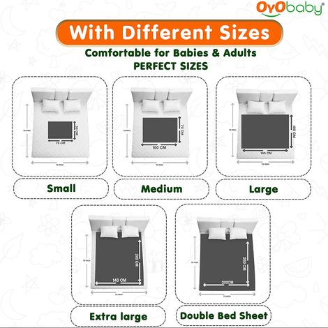 Baby bed top sheet size