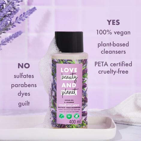 Love Beauty And Planet Argan Oil & Lavender Smooth & Serene Shampoo 400 mL  : : Beauty & Personal Care