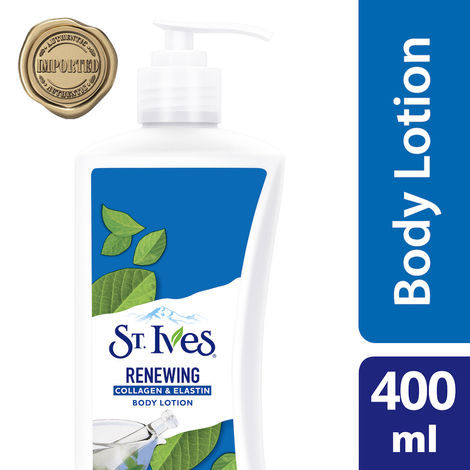 St. Ives Renewing Collagen & Elastin Body Lotion | 100% Natural Moisturizers (Imported) | 400ml