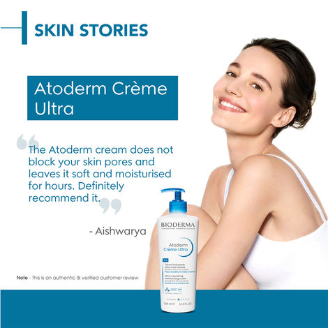 Bioderma Atoderm Cream Ultra - Gentle & Nourishing Face & Body Moisturiser, Protects & Nourishes