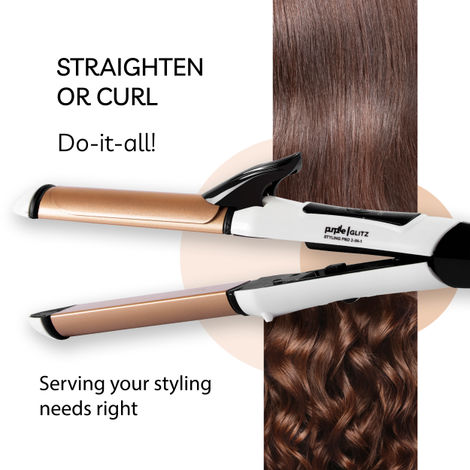Purplle Glitz Styling Pro 2 In 1 Hair Straightener